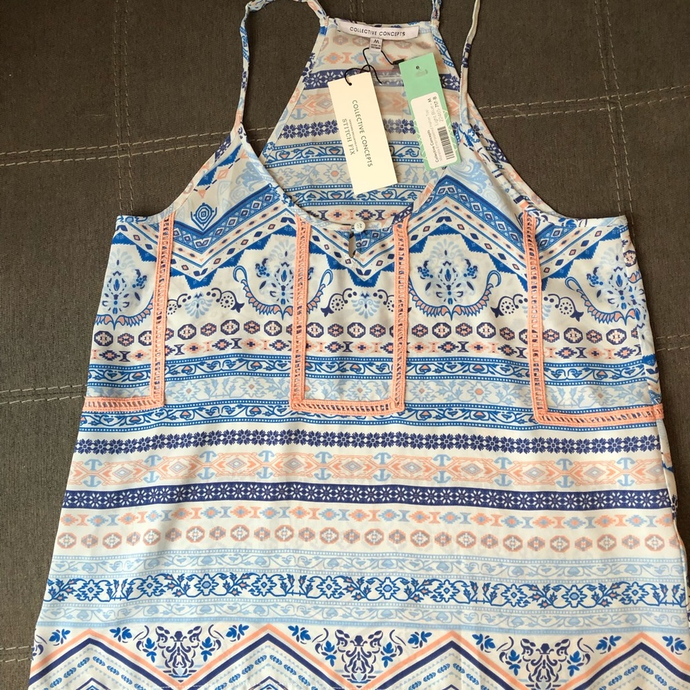 Morelia Embroidered Halter Top